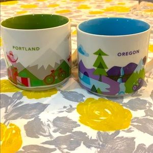 Two Starbucks You Are Here Mugs